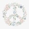 Camelot® Dots Floral Peace Sign Diamond Painting Kit